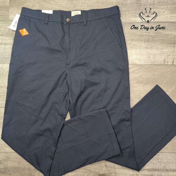 St. John's Bay Classic Fit Flat Front Pants Size 36X34 - Picture 1 of 6